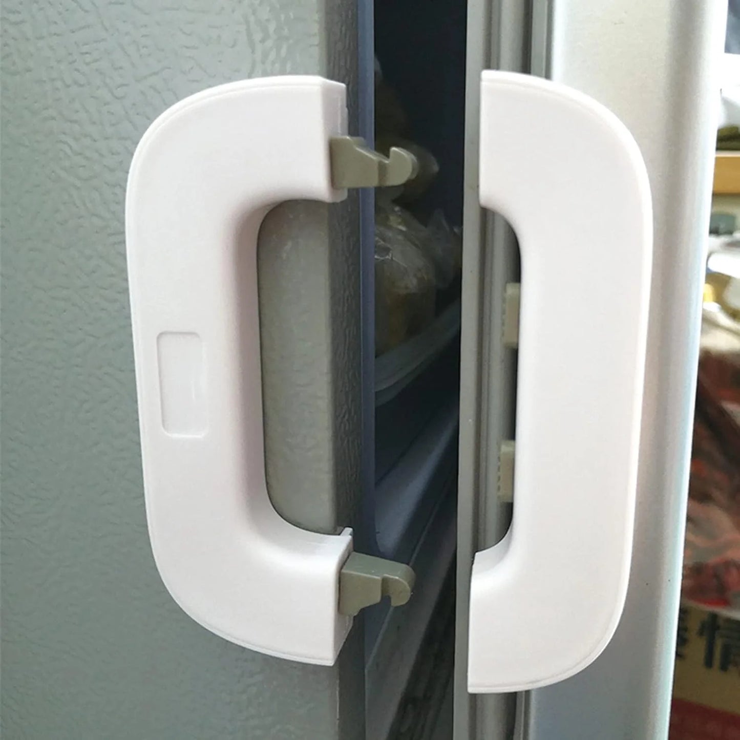 Child Safety Fridge Lock – Self Adhesive Baby Proof Lock for Refrigerator, Cabinets & Drawers | Strong, Easy Installation