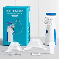 Portable Mesh Nebulizer USB & Battery Operated | Mini Nebulizer With Mask | Personal Inhaler for Efficient Respiratory Care / Mesh Nebulizer