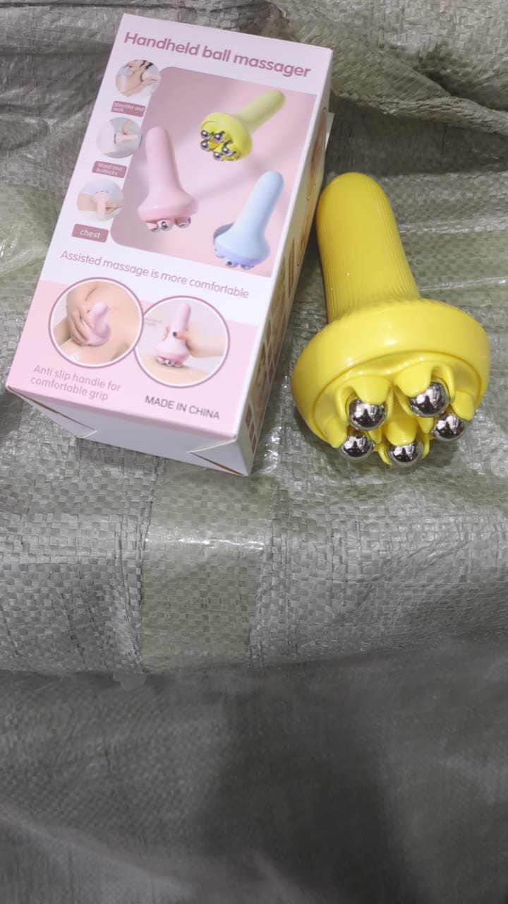 360 Roller Manual Massager | Handheld Massage Ball | Full Body Pain Relief | Neck, Back, Shoulder, Leg & Foot